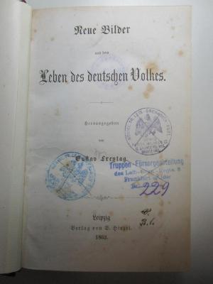 11 F 131 : Neue Bilder aus dem Leben des deutschen Volkes (1862)