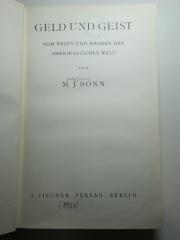 11 F 187 : Geld und Geist : vom Wesen und Werden der amerikanischen Welt (1927)