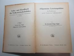 11 D 33-1 : Allgemeine Leistungslehre als Einführung in die Theorie der Volkswirtschaft (1944)