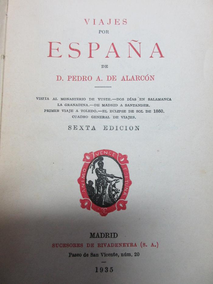 11 F 419&lt;6&gt; : Viajes por España (1935)