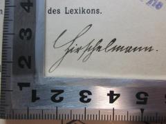 - (Hirschelmann, Wilhelm), Von Hand: Autogramm; 'Hirschelmann.'. 