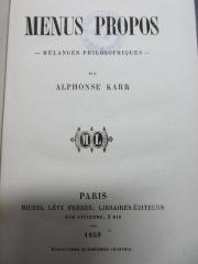 11 G 24 : Menus Propos : Mélanges philosophiques (1859)