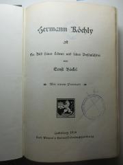 11 K 113 : Hermann Köchly : ein Bild seines Lebens und seiner Persönlichkeit (1904)