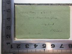 - (Böckel, Ernst), Von Hand: Autogramm, Name, Datum, Widmung; 'Herrn Kollegen Schmidt[?]
mit herzlichem Gruss
ergebenst[?]
E. Böckel
4. II,VI,04[?]'. 