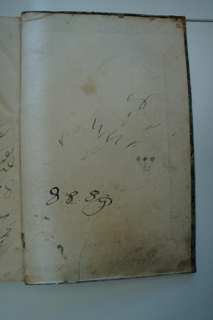 Asch7028 : ... טור חשן המשפט (1858);- (unbekannt), Von Hand: Datum, Abbildung; '8.8.89'. 
