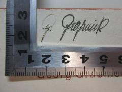 - (Graßnick, Georg), Von Hand: Autogramm; 'G. Graßnick[?]'. 