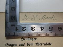 - (Mack, H.), Von Hand: Autogramm; 'Dr. H. Mack.'. 