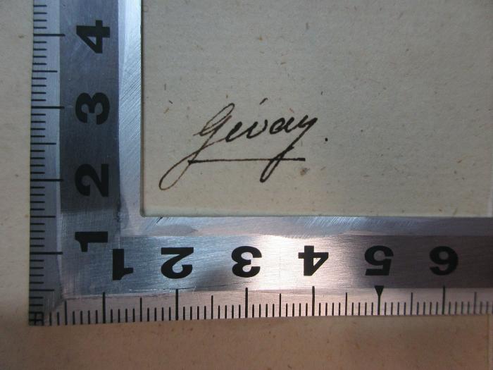 - (unbekannt), Von Hand: Autogramm; 'Gévay[?]'. ;15 L 4-4 : Dramatische Spiele zur geselligen Unterhaltung (1822)