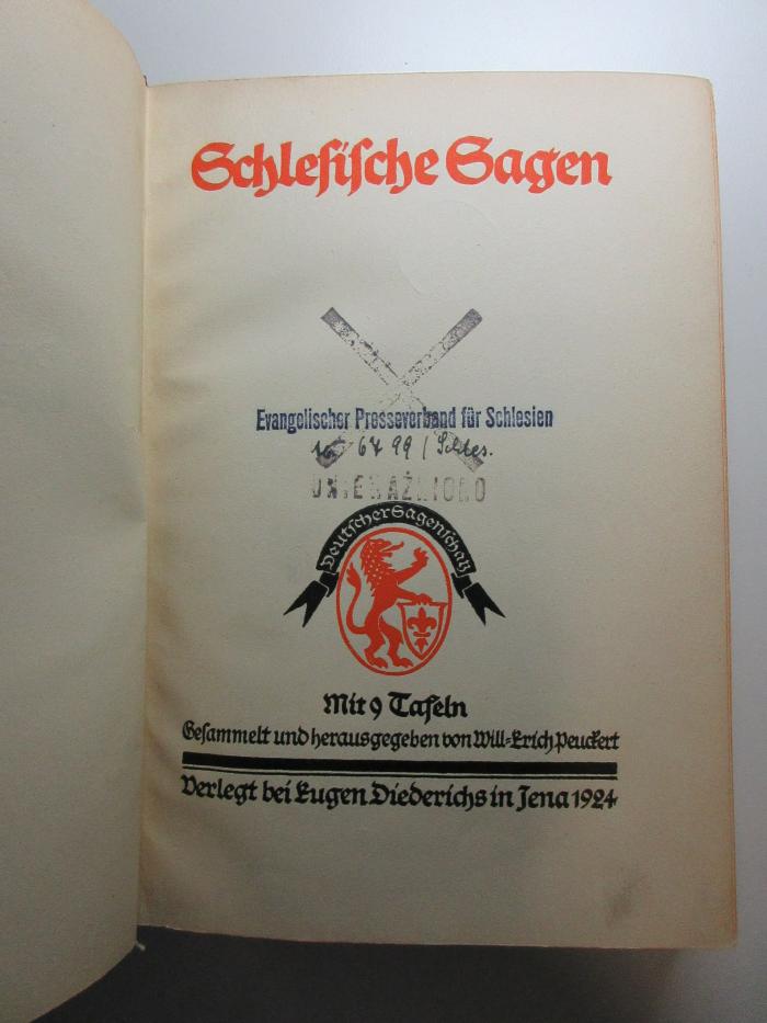 15 L 528 : Schlesische Sagen (1924)