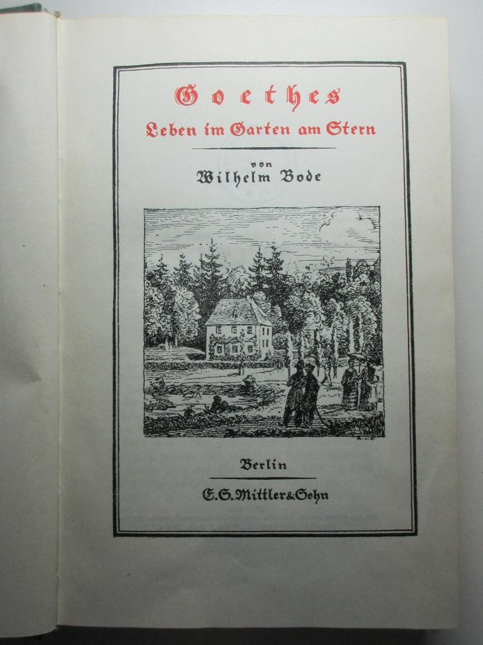 16 L 230<37> : Goethes Leben im Garten am Stern (1922)