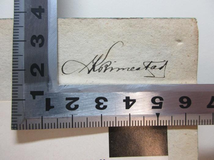 - (unbekannt), Von Hand: Autogramm; '[?]at[?]'. ;15 L 61-2 : Gedichte (1789)