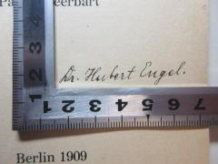 - (Engel, Hubert), Von Hand: Autogramm; 'Dr. Herbert Engel'. 