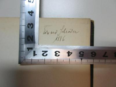 - (Schröder, Edward), Von Hand: Autogramm, Datum; 'Edward Schröder
1886.'. ;16 L 186 : Barthold Heinrich Brockes : nebst darauf bezügl. Briefen von J. U. König an J. J. Bodmer : ein Beitrag zur Geschichte der deutschen Literatur im 18. Jahrhundert (1878)