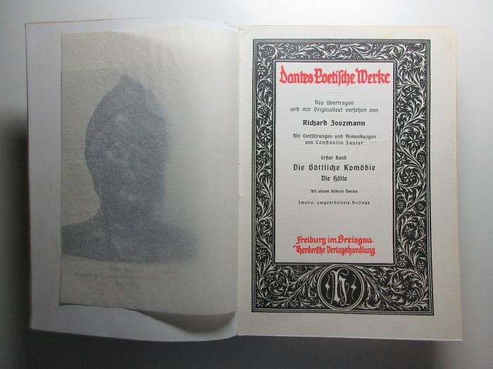 15 N 19&lt;2&gt;-1 : Die Göttliche Komödie. Die Hölle. (1912)