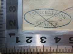 - (Gaffron, v.), Stempel: Name, Ortsangabe; 'Frhr. v. Gaffron
Kunern.'. 