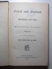 11 L 226-1 : Medschnun und Leila : morgenländischer Liebesroman (1890)
