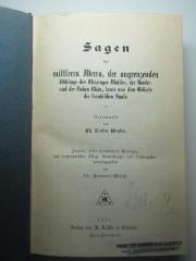 16 L 168&lt;2&gt; : Sagen der mittleren Werra, der angrenzenden Abhänge des Thüringer Waldes, der Vorder- und der Hohen Rhön, sowie aus dem Gebiete der fränkischen Saale (1891)