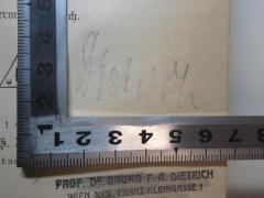 - (Dietrich, Bruno F. A.), Von Hand: Autogramm; 'Dietrich'. 