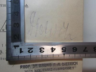 - (Dietrich, Bruno F. A.), Von Hand: Autogramm; 'Dietrich'. ;16 L 168&lt;2&gt; : Sagen der mittleren Werra, der angrenzenden Abhänge des Thüringer Waldes, der Vorder- und der Hohen Rhön, sowie aus dem Gebiete der fränkischen Saale (1891)