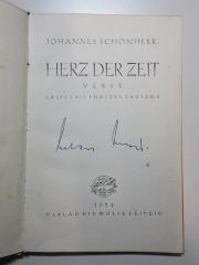 15 L 547 : Herz der Zeit : Verse (1924)