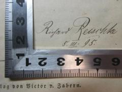 - (Reischke, Richard), Von Hand: Autogramm, Datum; 'Richard Reischke
5.III.95.'. 