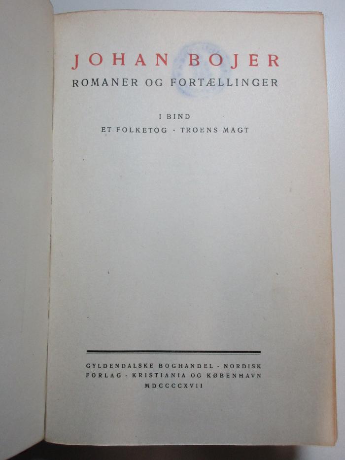 11 Q 5-1 : Et folketog. Troens magt (1917)