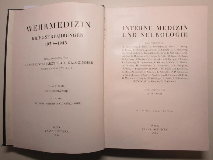 11 R 26-3 : Interne Medizin und Neurologie (1944)