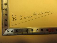 - (Stockum, Theodorus Cornelis van), Von Hand: Autogramm; 'Th. C. van Stockum.'. 
