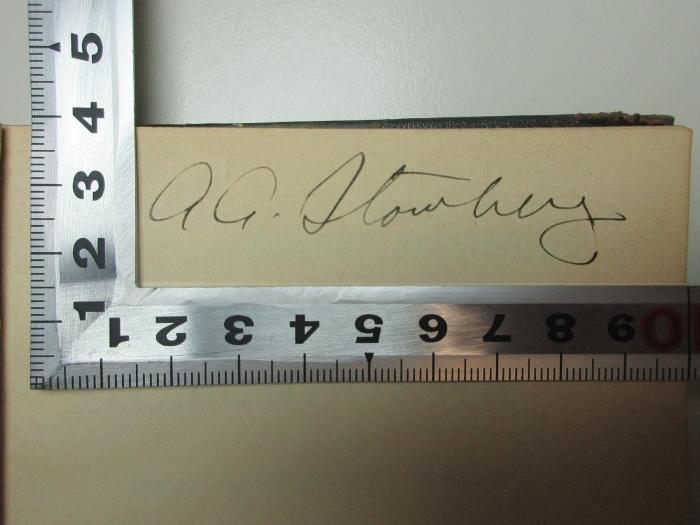 -, Von Hand: Autogramm; 'A. A. [?]berg';11 Q 51&lt;7&gt; : Hemsöborna : skärgårdsberättelse (1907)