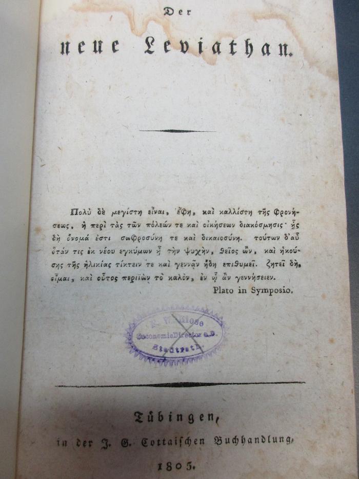 17 C 512 : Der neue Leviathan (1805)
