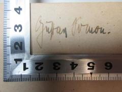 - (Simon, Gustav), Von Hand: Autogramm; 'Gustav Simon.'. 