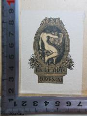 - (Révai, P.), Etikett: Exlibris, Name, Abbildung; 'Ex libris
P. Révai'. 