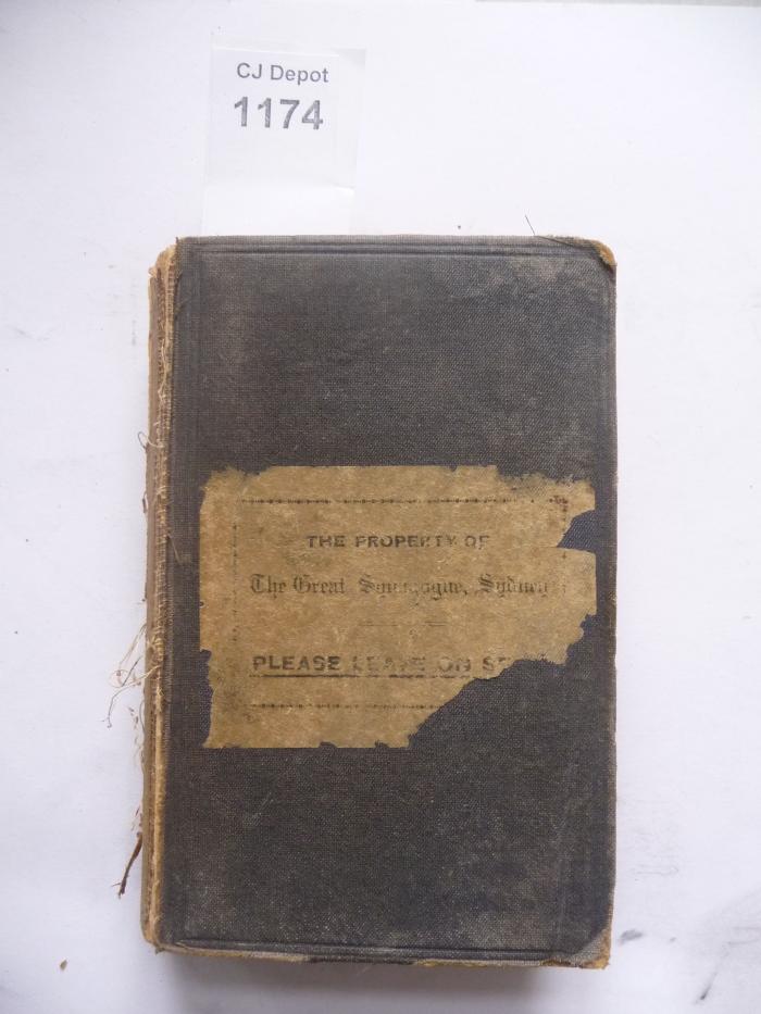  The Authorized Daily Prayer Book of the United Hebrew Congregations of the British Empire. (5686 (1925))