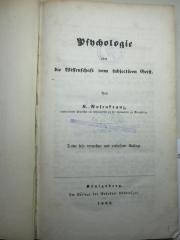 12 G 165&lt;3&gt; : Psychologie oder die Wissenschaft vom subjectiven Geist (1863)
