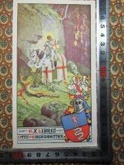 - (Kiesenwetter, Otto v.), Etikett: Exlibris, Name, Abbildung; 'Exlibris
Otto v. Kiesenwetter'. 