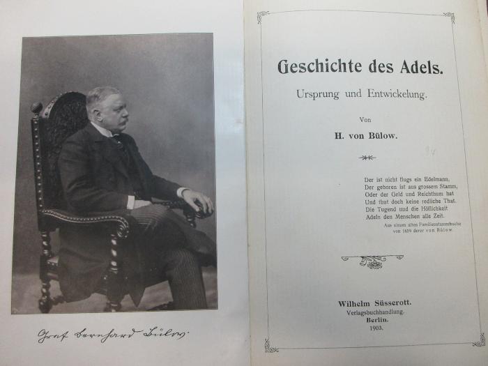 12 F 12 : Geschichte des Adels : Ursprung und Entwickelung (1903)
