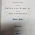 12 L 21-1 : Ludwig Tieck : Erinnerungen aus dem Leben des Dichters nach dessen mündlichen und schriftlichen Mittheilungen (1855)