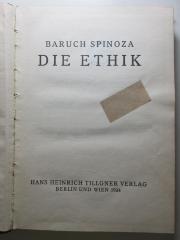 12 G 365 : Die Ethik (1924)
