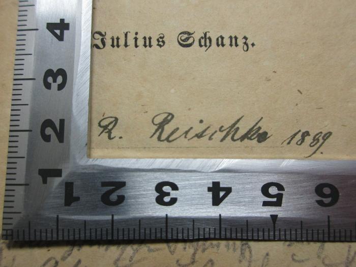 12 X 559 : Demokratische Lieder (1849);- (Reischke, Richard), Von Hand: Autogramm, Datum; 'R. Reischke 1889.'. 