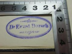 - (Dorsch, Ernst), Stempel: Name; 'Dr. Ernst Dorsch'. 