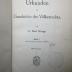 13 C 36-1.2. Erg.-Bd. 1 : Urkunden zur Geschichte des Völkerrechts. Bis zum Berliner Kongreß (1878) (1911)