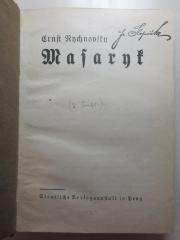 13 F 157&lt;2&gt; : Masaryk (1930)