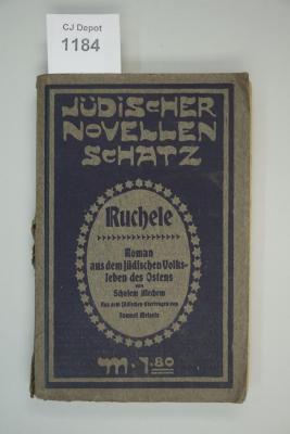  Ruchele. Roman von Scholem Alechem. (k.A.)