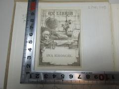 - (Kroscél, Ina), Etikett: Exlibris, Name, Abbildung; 'Ex libris
Ina Kroscél'. 
