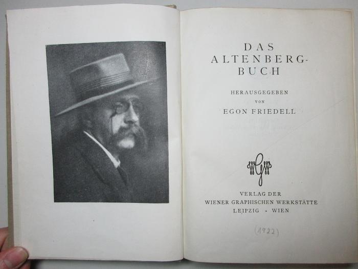 13 L 619 : Das Altenberg-Buch (1922)