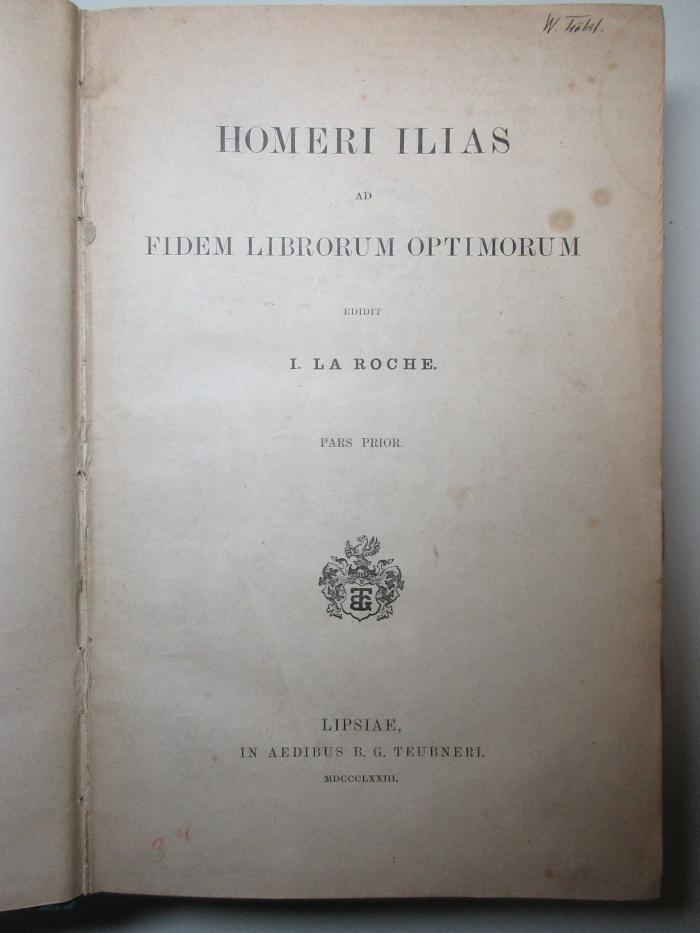 13 K 81-1/2 : Ilias : ad fidem librorum optimorum (1873)