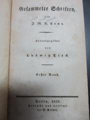 13 L 2-1 : Gesammelte Schriften (1828)