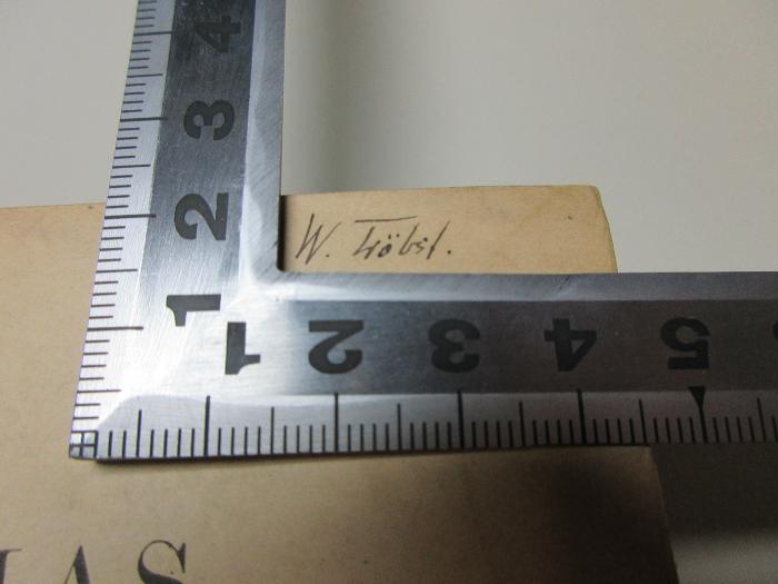 - (Tröbst, W.), Von Hand: Autogramm; 'W. Tröbst.[?]'. 