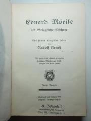 13 L 71&lt;2&gt; : Eduard Mörike als Gelegenheitsdichter : Aus seinem alltäglichen Leben : mit zahlreichen erstmals gedruckten Gedichten Mörikes und Zeichnungen von seiner Hand (1904)