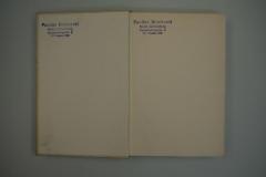 - (Borchardt, Pauline), Stempel: Ortsangabe, Name, Annotation; 'Pauline Borchardt
Berlin-Schöneberg
Nymphenburgerstr. 4
G 1 Stephan 6323'.  (Prototyp)